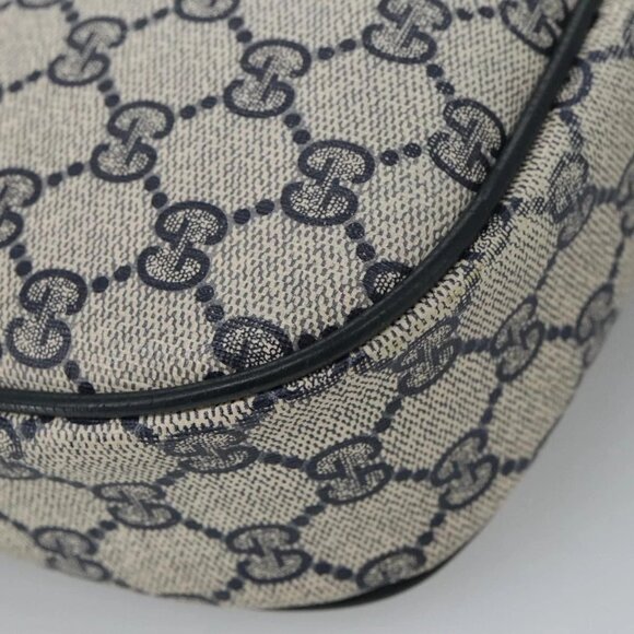 GUCCI GG Supreme Sherry Line Clutch Bag PVC Navy Red 89 01 034 Auth 103583 - Picture 5 of 16